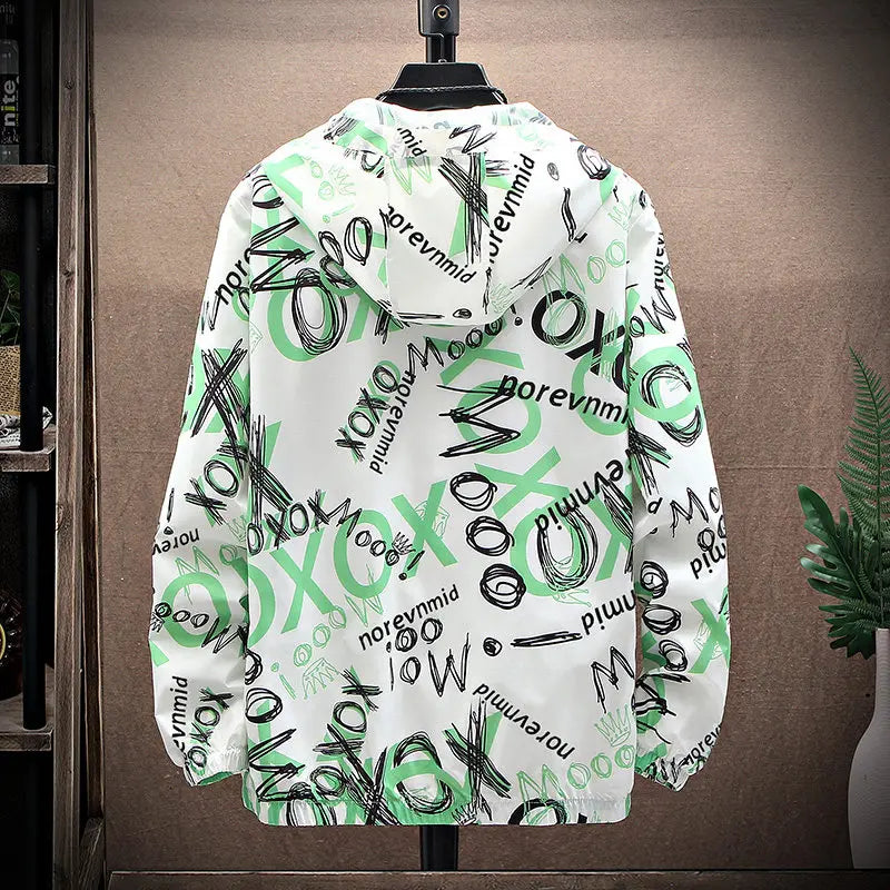 2024 Men's Summer New Hooded Sunscreen Casual Long-sleeved Jacket Outdoor Lightweight Jacket Coat Men Fishing Swim Shirt