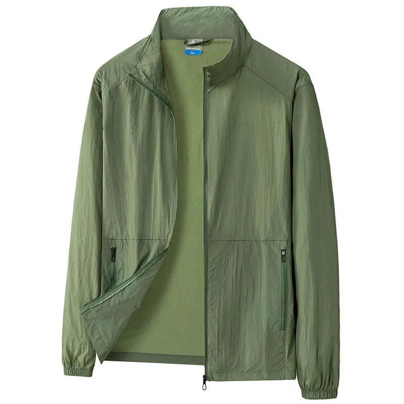 Oversize 7XL 8XL Summer UV Sun Protection Light Jacket Men Outwear Sport Cycling Hiking Fishing Coat Men Resistant Skin Clothing