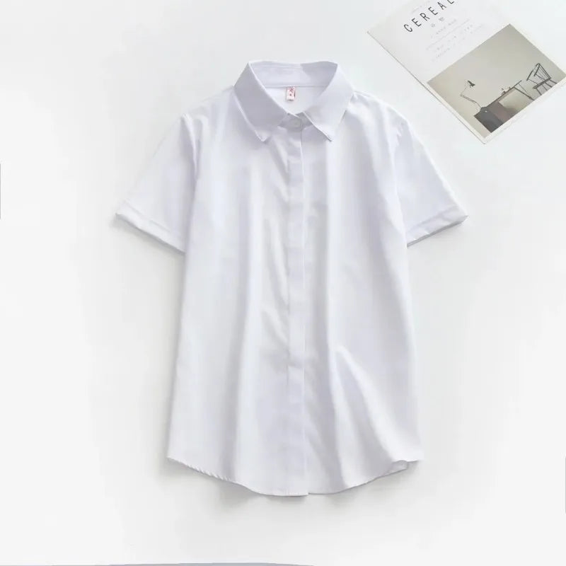 Women Light Blue Loose Fit Sun Protection Shirt Casual Long Sleeve Blouse